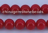 CGL848 10PCS 16 inches 4mm round heated glass pearl beads wholesale