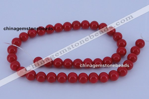 CGL849 10PCS 16 inches 6mm round heated glass pearl beads wholesale