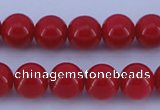 CGL850 10PCS 16 inches 8mm round heated glass pearl beads wholesale