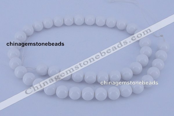 CGL854 10PCS 16 inches 4mm round heated glass pearl beads wholesale