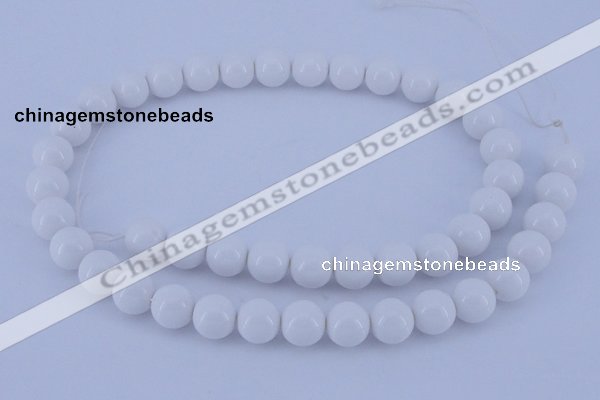 CGL855 10PCS 16 inches 6mm round heated glass pearl beads wholesale