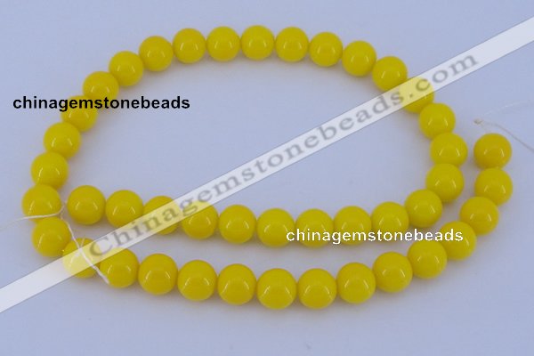 CGL861 10PCS 16 inches 6mm round heated glass pearl beads wholesale