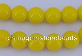 CGL863 5PCS 16 inches 10mm round heated glass pearl beads wholesale