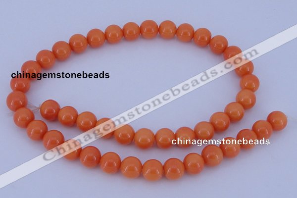 CGL866 10PCS 16 inches 4mm round heated glass pearl beads wholesale