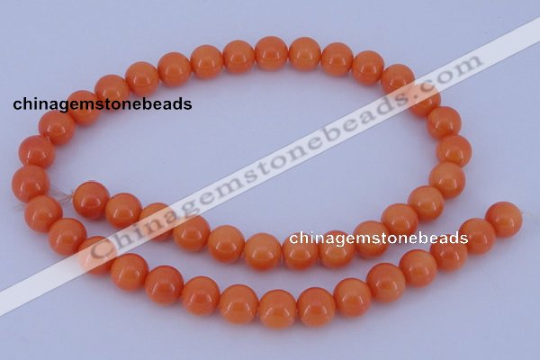 CGL870 5PCS 16 inches 12mm round heated glass pearl beads wholesale