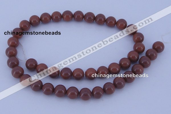 CGL885 10PCS 16 inches 6mm round heated glass pearl beads wholesale