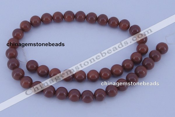 CGL887 5PCS 16 inches 10mm round heated glass pearl beads wholesale