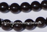 CGL896 10PCS 16 inches 4mm round heated glass pearl beads wholesale