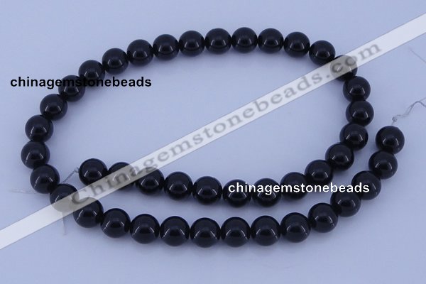 CGL902 10PCS 16 inches 4mm round heated glass pearl beads wholesale