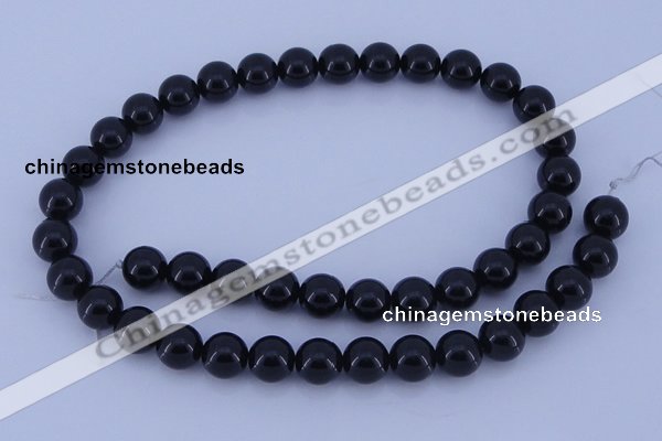 CGL903 10PCS 16 inches 6mm round heated glass pearl beads wholesale