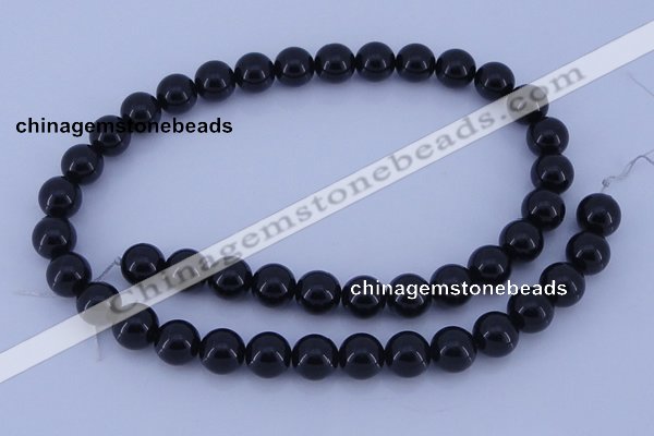 CGL904 10PCS 16 inches 8mm round heated glass pearl beads wholesale