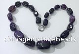 CGN103 20 inches 10*15mm - 20*30mm nuggets agate gemstone necklaces