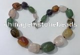 CGN130 22 inches 10*14mm - 20*30mm nuggets mixed gemstone necklaces