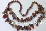 CGN530 19.5 inches chinese crystal & mixed gemstone beaded necklaces