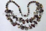 CGN531 19.5 inches chinese crystal & mookaite beaded necklaces