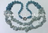 CGN544 27 inches fashion mixed gemstone beaded necklaces