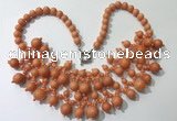 CGN558 19.5 inches stylish 4mm - 12mm candy jade beaded necklaces