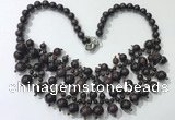 CGN564 19.5 inches stylish 4mm - 12mm candy jade beaded necklaces
