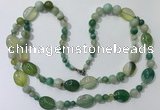 CGN587 23.5 inches striped agate gemstone beaded necklaces