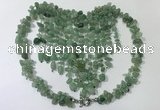 CGN839 20 inches stylish green aventurine statement necklaces