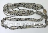 CGN850 30 inches trendy Montana agate long beaded necklaces