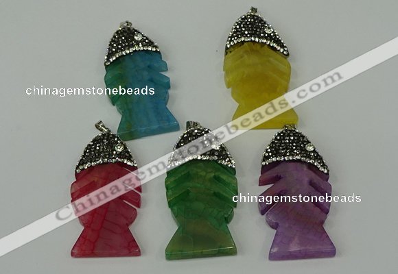 CGP138 25*48mm fishbone agate gemstone pendants wholesale