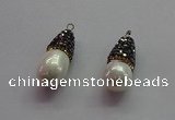 CGP1500 10*25mm teardrop pearl shell pendants wholesale