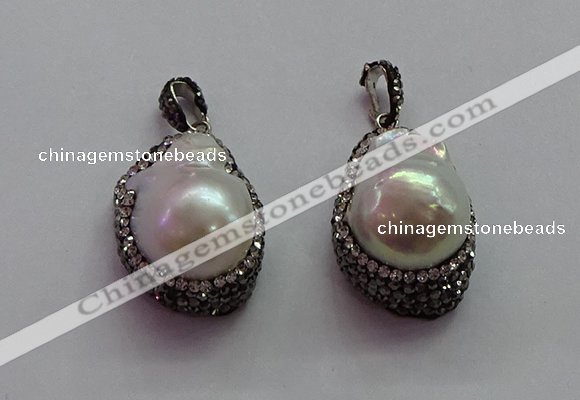 CGP1502 20*28mm - 20*30mm nuggets pearl pendants wholesale