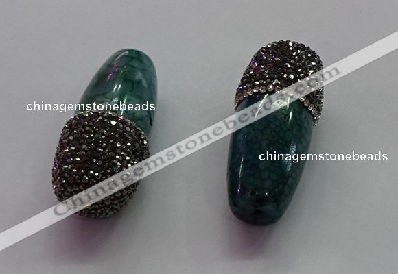 CGP1518 20*44mm agate gemstone pendants wholesale