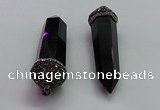 CGP1522 25*80mm - 28*90mm sticks black obsidian pendants