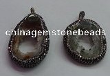 CGP1541 30*40mm - 40*50mm freeform druzy agate pendants