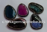 CGP1551 40*60mm - 45*70mm freeform agate pendants wholesale