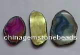 CGP1553 50*75mm - 58*100mm freeform agate pendants wholesale