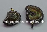 CGP1561 20*28mm - 25*35mm ammonite pendants wholesale