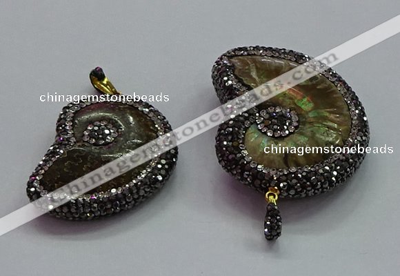 CGP1561 20*28mm - 25*35mm ammonite pendants wholesale