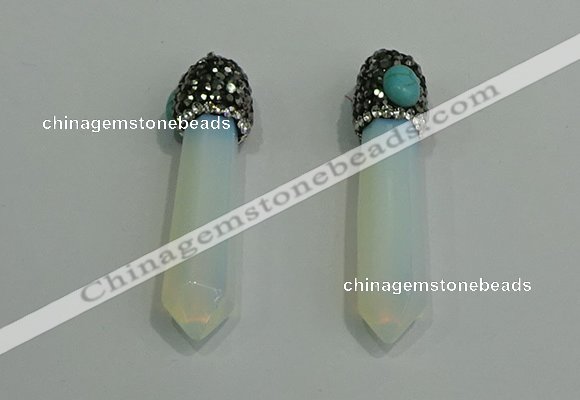 CGP185 10*55mm sticks opal pendants wholesale