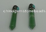 CGP188 10*55mm sticks green aventurine pendants wholesale