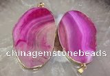 CGP2014 30*50mm - 50*80mm freeform agate slab pendants wholesale