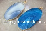 CGP2016 30*50mm - 50*80mm freeform agate slab pendants wholesale