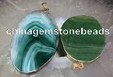 CGP2017 30*50mm - 50*80mm freeform agate slab pendants wholesale