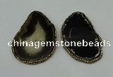 CGP225 30*50mm - 40*65mm freeform agate gemstone pendants
