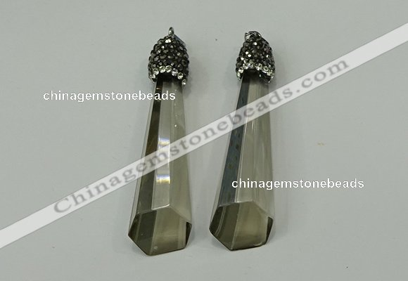 CGP251 15*65mm sticks crystal glass pendants wholesale