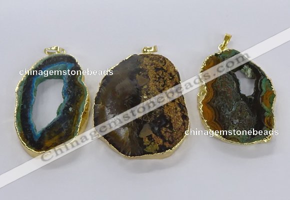 CGP3012 35*45mm - 40*50mm freeform opal gemstone pendants