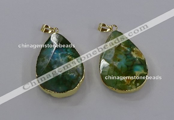 CGP3015 25*45mm freeform agate gemstone pendants wholesale