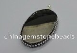 CGP3040 45*65mm - 45*70mm oval druzy agate pendants