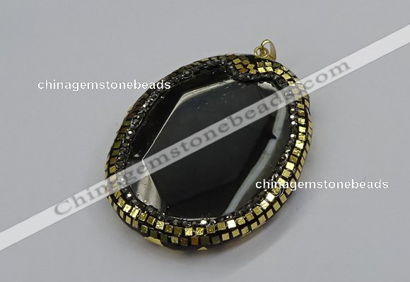 CGP3071 50*65mm - 55*70mm freeform agate gemstone pendants