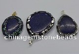 CGP3146 30*45mm - 45*55mm freeform lapis lazuli pendants