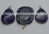 CGP3147 35*45mm - 45*60mm freeform lapis lazuli pendants