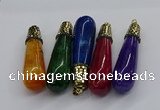 CGP3161 20*75mm - 20*80mm teardrop agate gemstone pendants