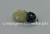 CGP3192 20*30mm - 25*40mm nuggets plated druzy quartz pendants